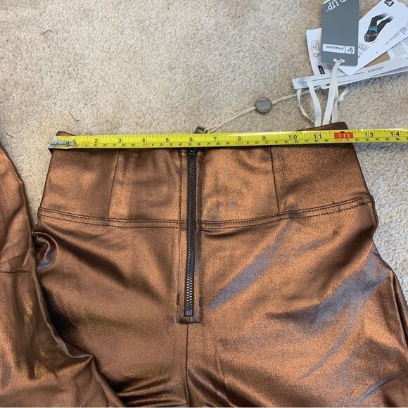 𝅺FREDDY WR.UP metallic bronze copper skinny high waisted leggings Sz S NWT RARE - Picture 12 of 16